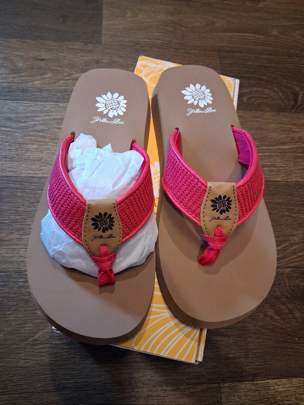 Yellow Box Bayla Flip Flop Thong Sandals Sz 8M New